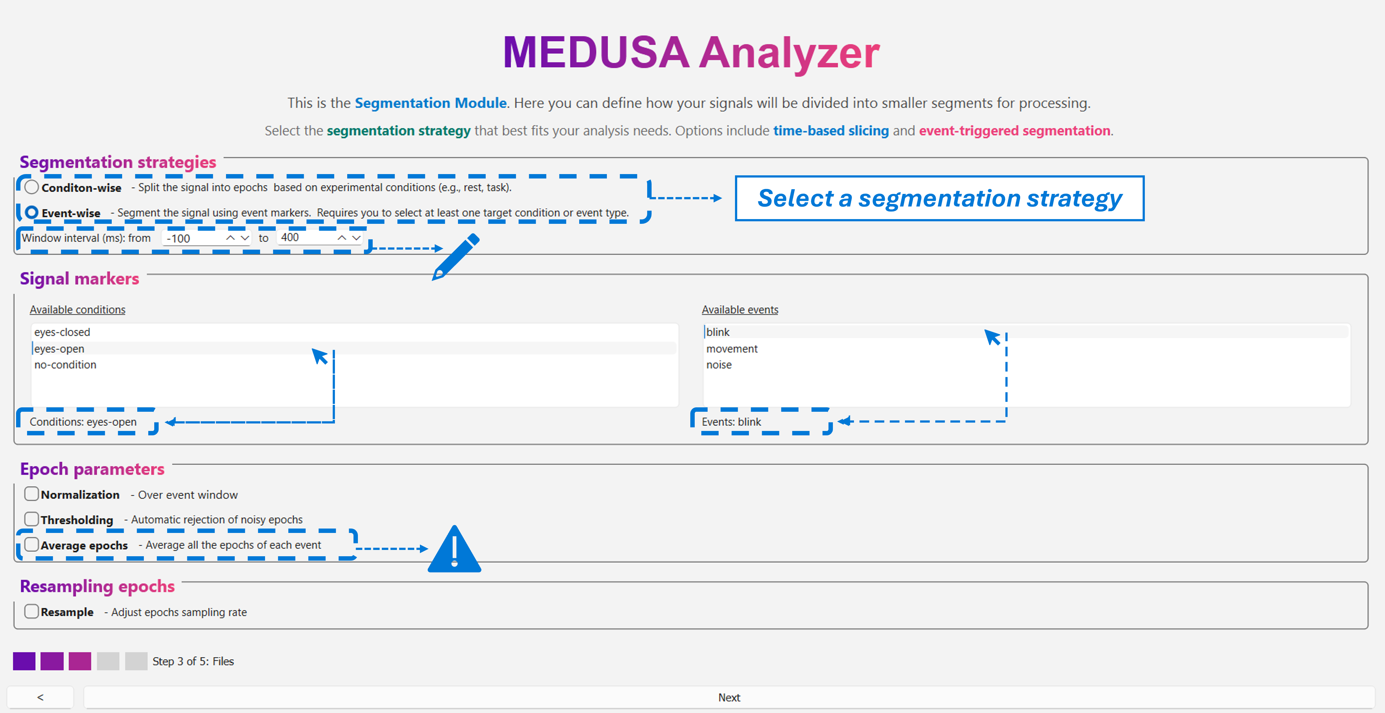 Segmentation screenshot